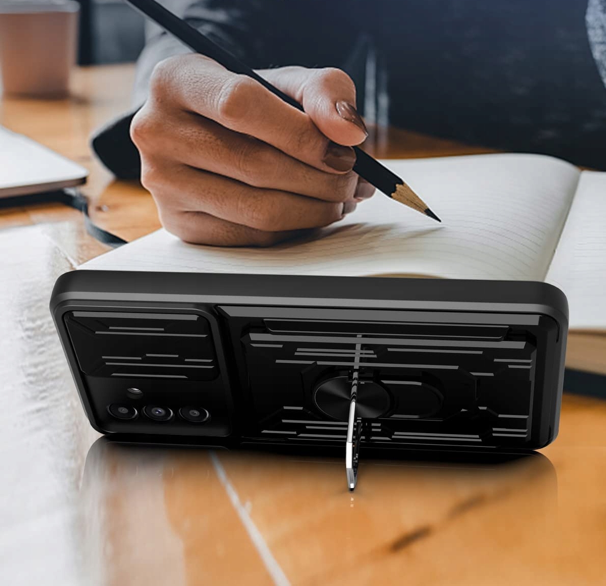 ETUI PANCERNE CASE OBUDOWA RING do XIAOMI REDMI NOTE 13 PRO 5G / POCO X6 5G Kolor czerwony