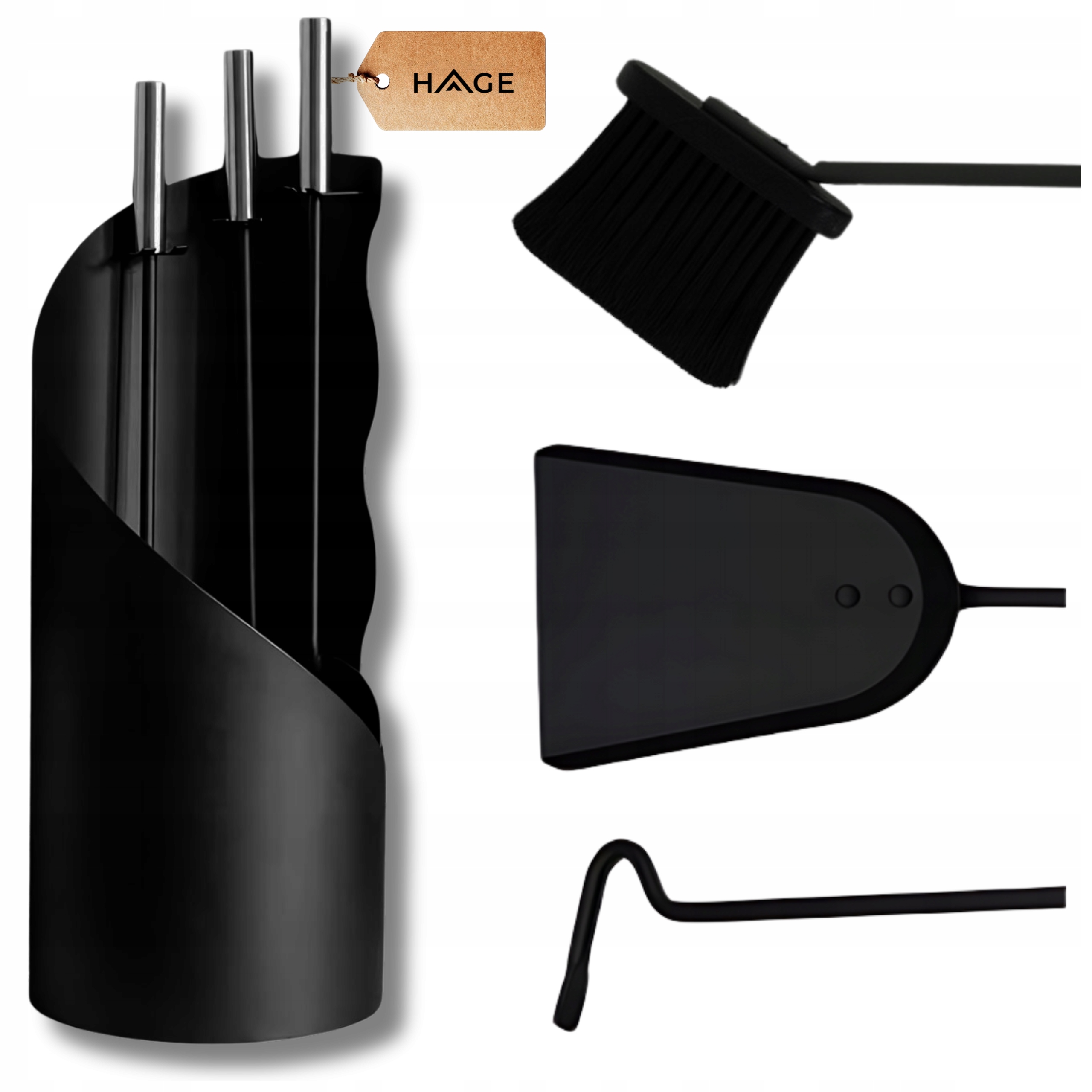 Krbové Nářadí Reykjavik 4V1 Nářadí Příslušenství Ke Krbu Pohrabáč