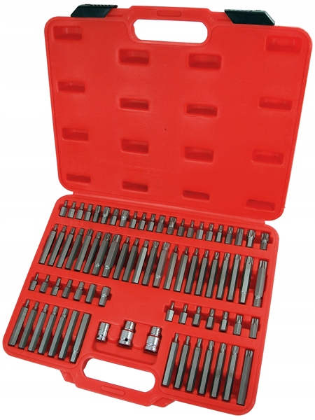 Комплект бит torx, hex, spline 75 el. Нильсен