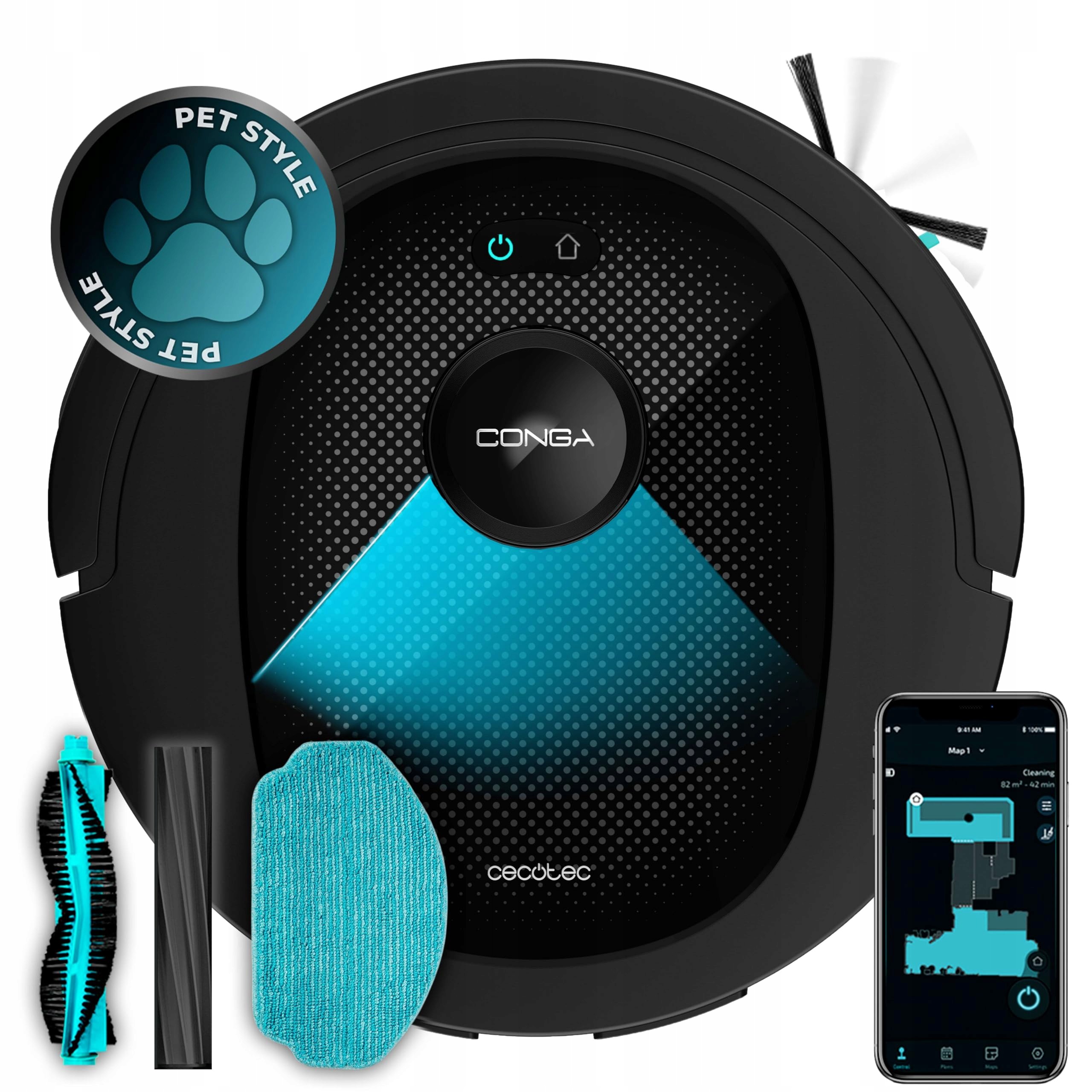 Cecotec Robotický vysávač Conga 8490 Ultimate, 7000 Pa, 170 min
