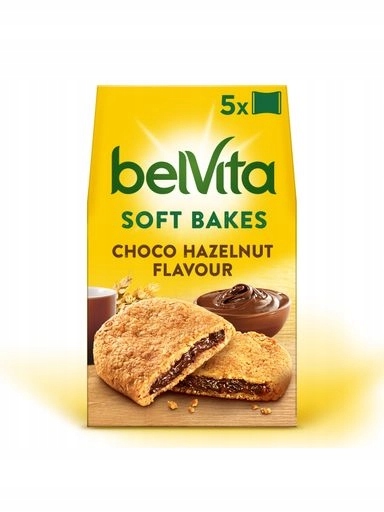 Levně 5 x belVita Filled Choco obilné sušenky 250 g