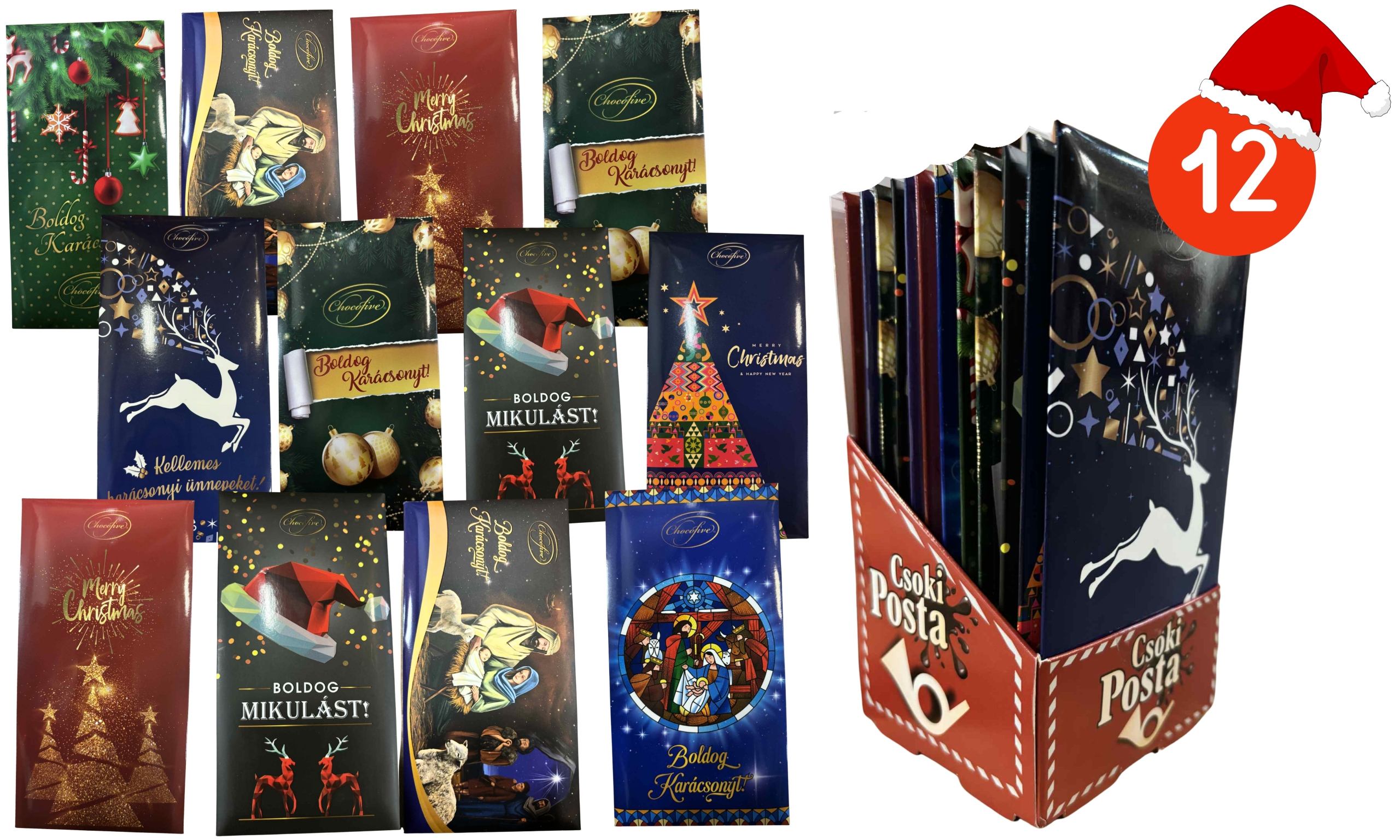 Levně Čokoláda belgická 60 g Sada čokolád Akce