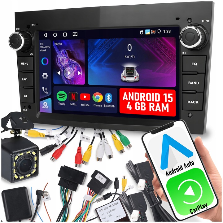 Radio pro Opel Vectra C Zafira Astra H Vivaro Meriva Signum Android 4 Gb Ram