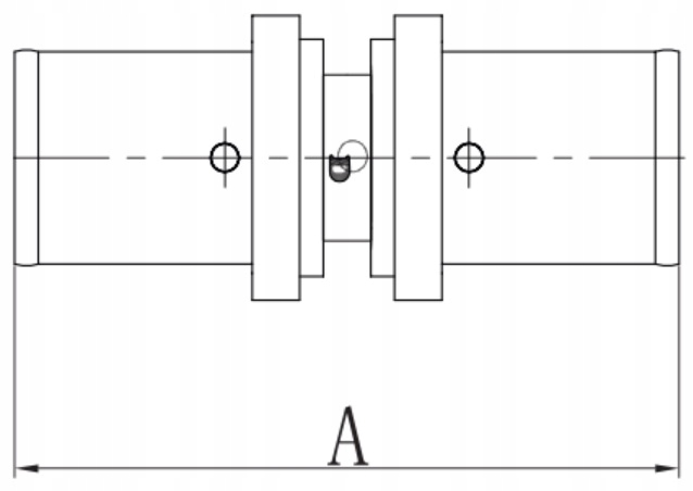 ZŁĄCZKA PEX/AL/PEX 16 X 16 ZAPRASOWYWANA Typ kształtka