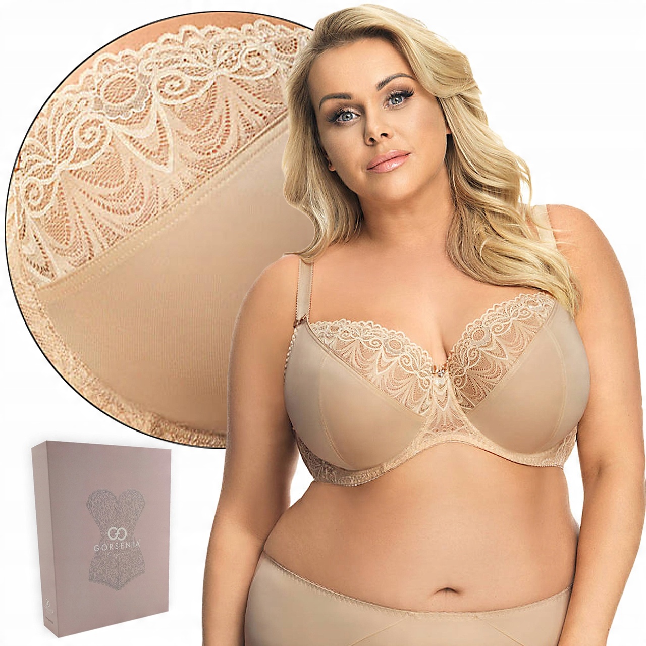 

Biustonosz Gorsenia K425 Casablanca, Soft, Beż 80G