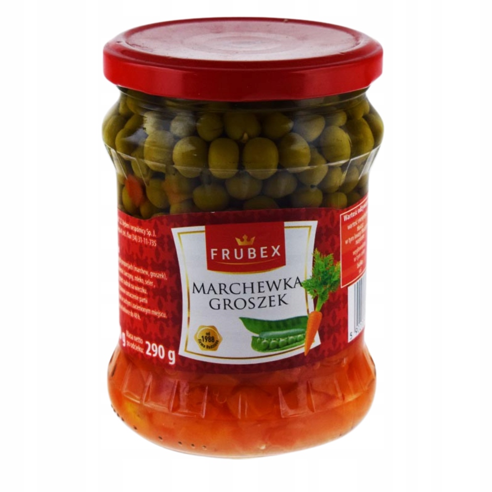 Levně Frubex Směs Mrkev A Hrášek Lahodný Doplněk Vysoká Kvalita 500 ml