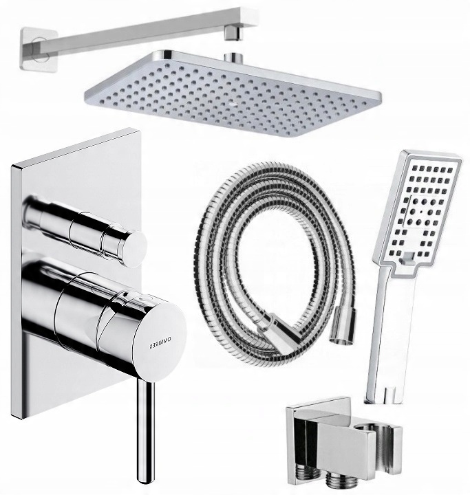 

Omnires bateria zestaw podtynkowy deszczownica 30