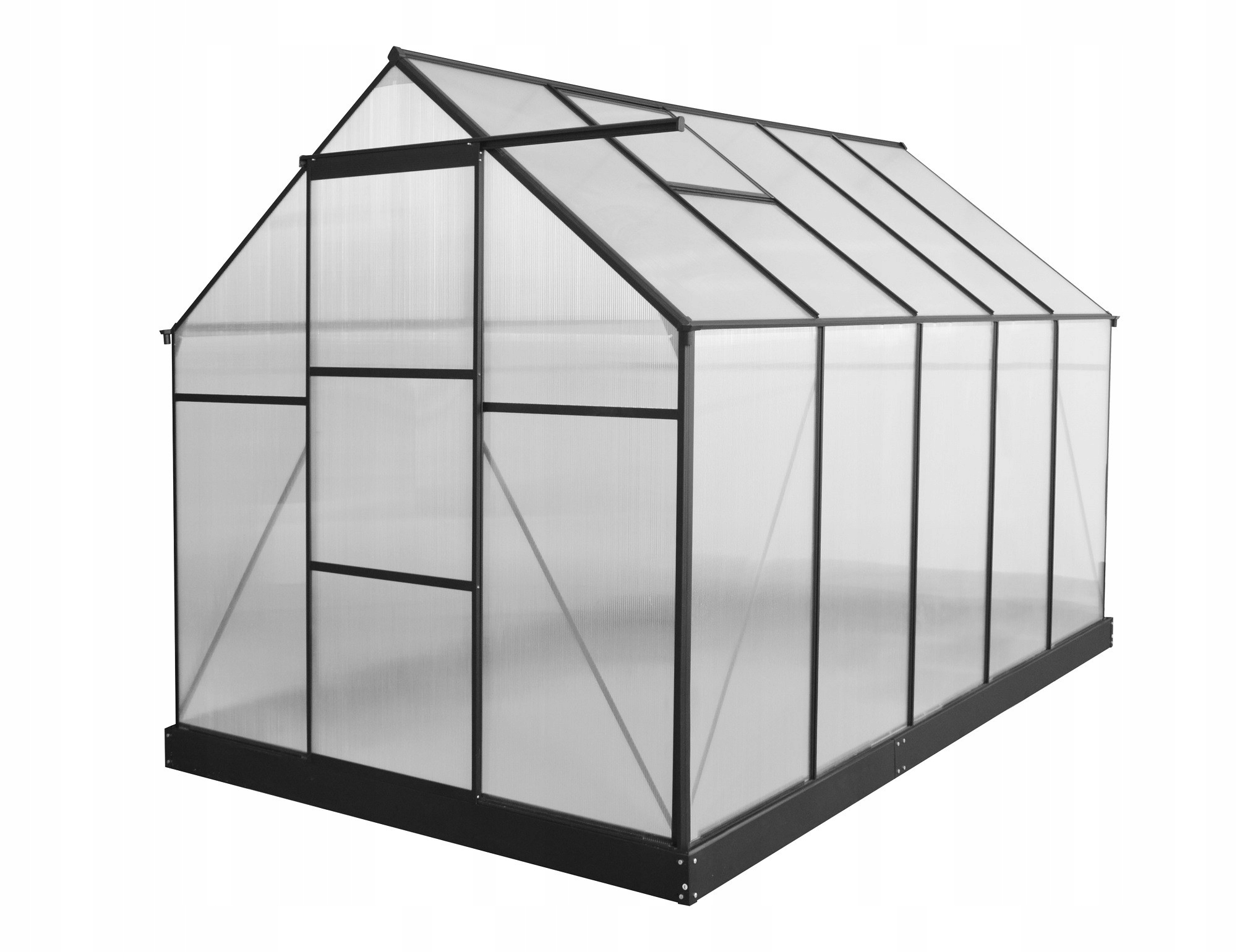 Szklarnia ogrodowa z poliwęglanu - Viola IV - 3x2m - czarna
