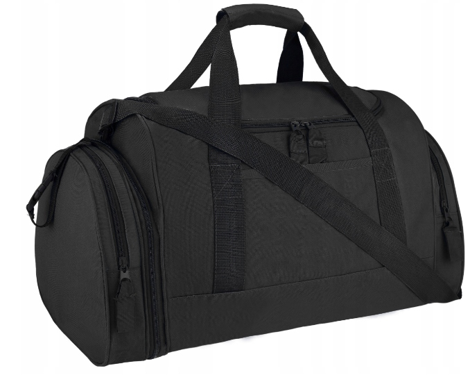 TORBA DAMSKA MĘSKA PODRÓŻNA SPORTOWA FITNES CZARNA