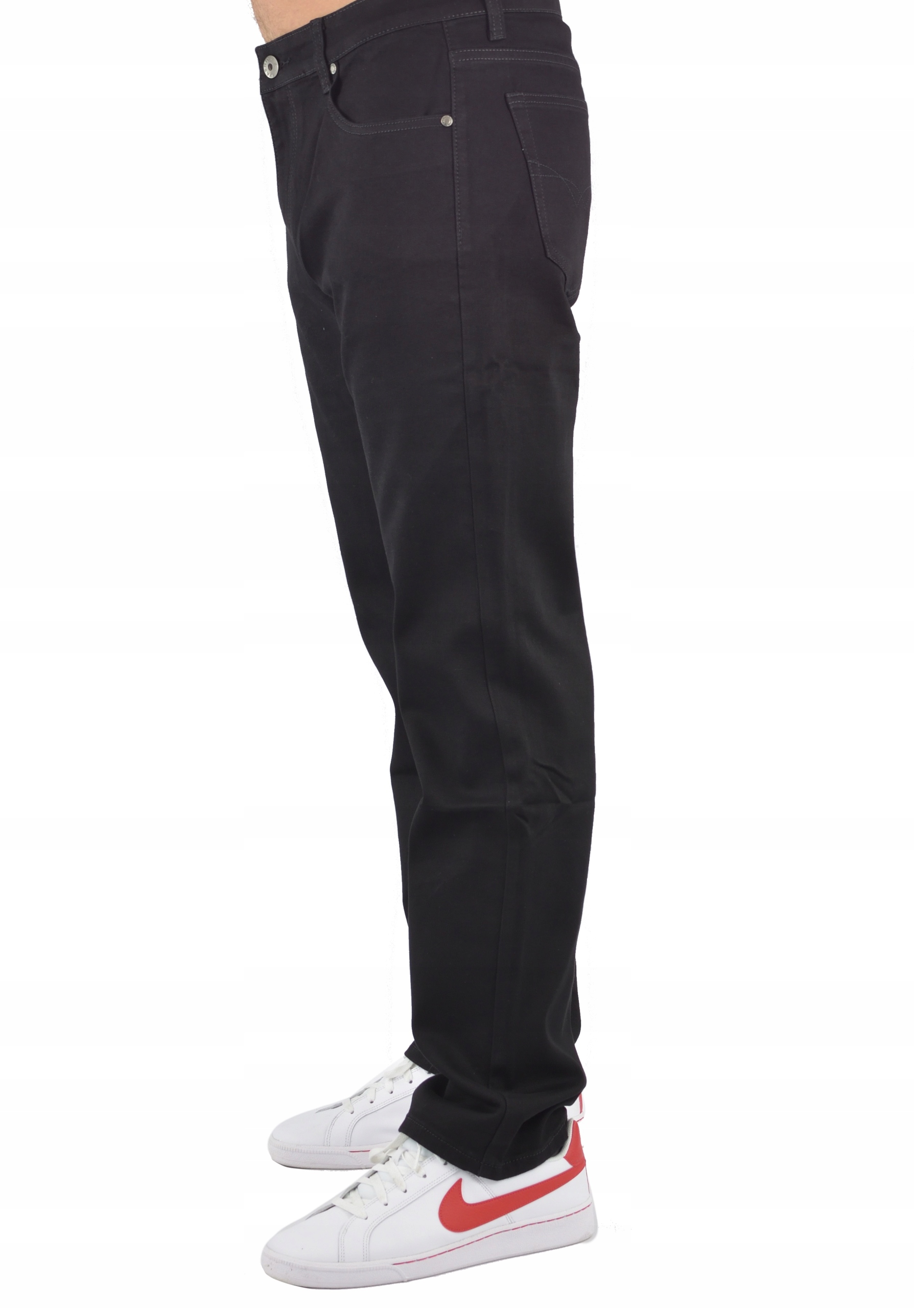 SPODNIE MESKIE K&L jeansy CZARNE 36/32 Fason proste
