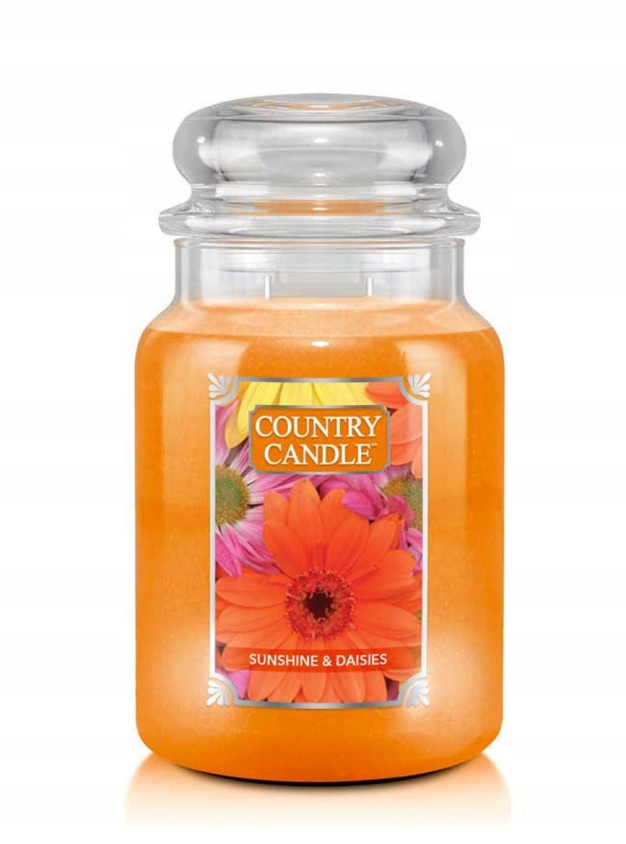 Tradiční parafínová svíčka Sunshine & Daisies Country Candle 1 ks