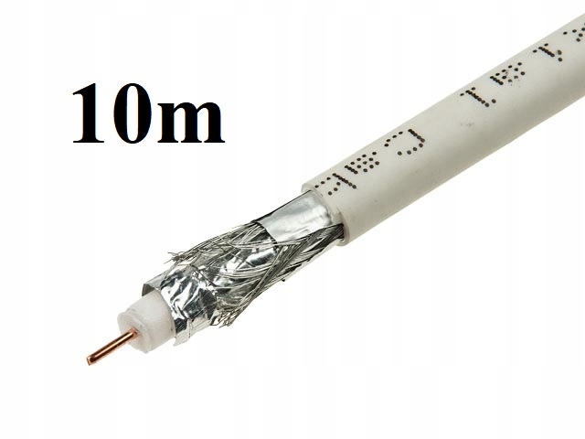 

Antenowy 10m Dvb-t Sat Miedź Potrójny Ekran Gęsty