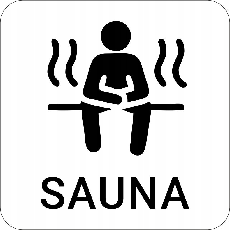 TABLICZKA Aluminium Piktogram- Sauna