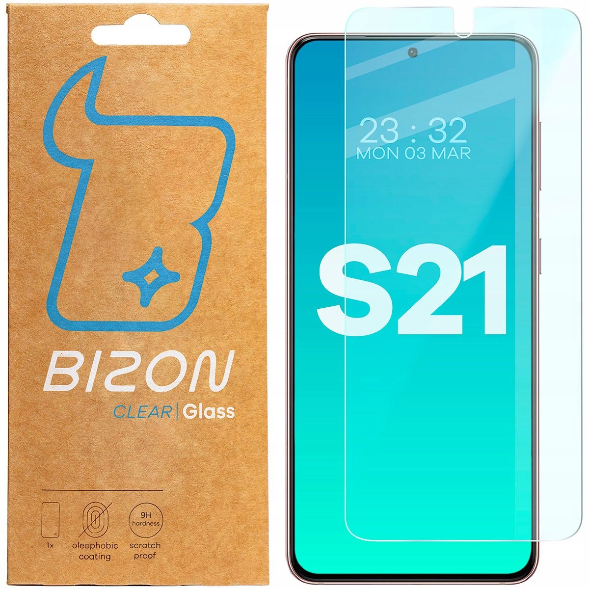 Bizon edzett üveg Galaxy S21 5G készülékhez, gyors