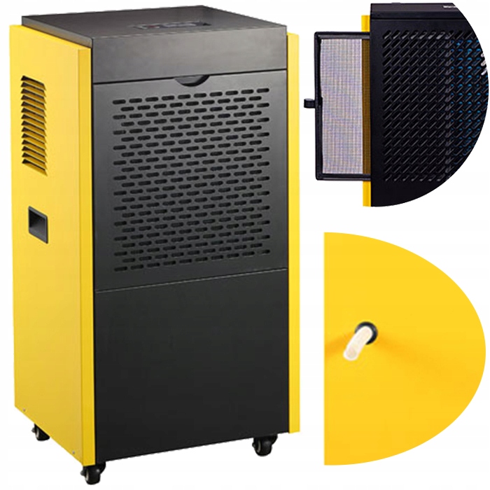 Przemysłowy Budowlany Osuszacz Powietrza Pochłaniacz Wilgoci 90L do 400m2