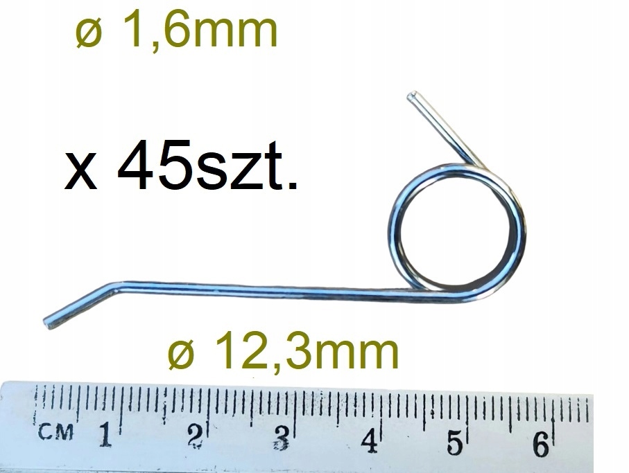 45szt. mocnych sprężyny Parkside na wałek wertykulatora aeratora LIDL