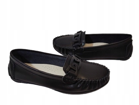 mokasíny kožené lico Filippo DP4547 černé r36