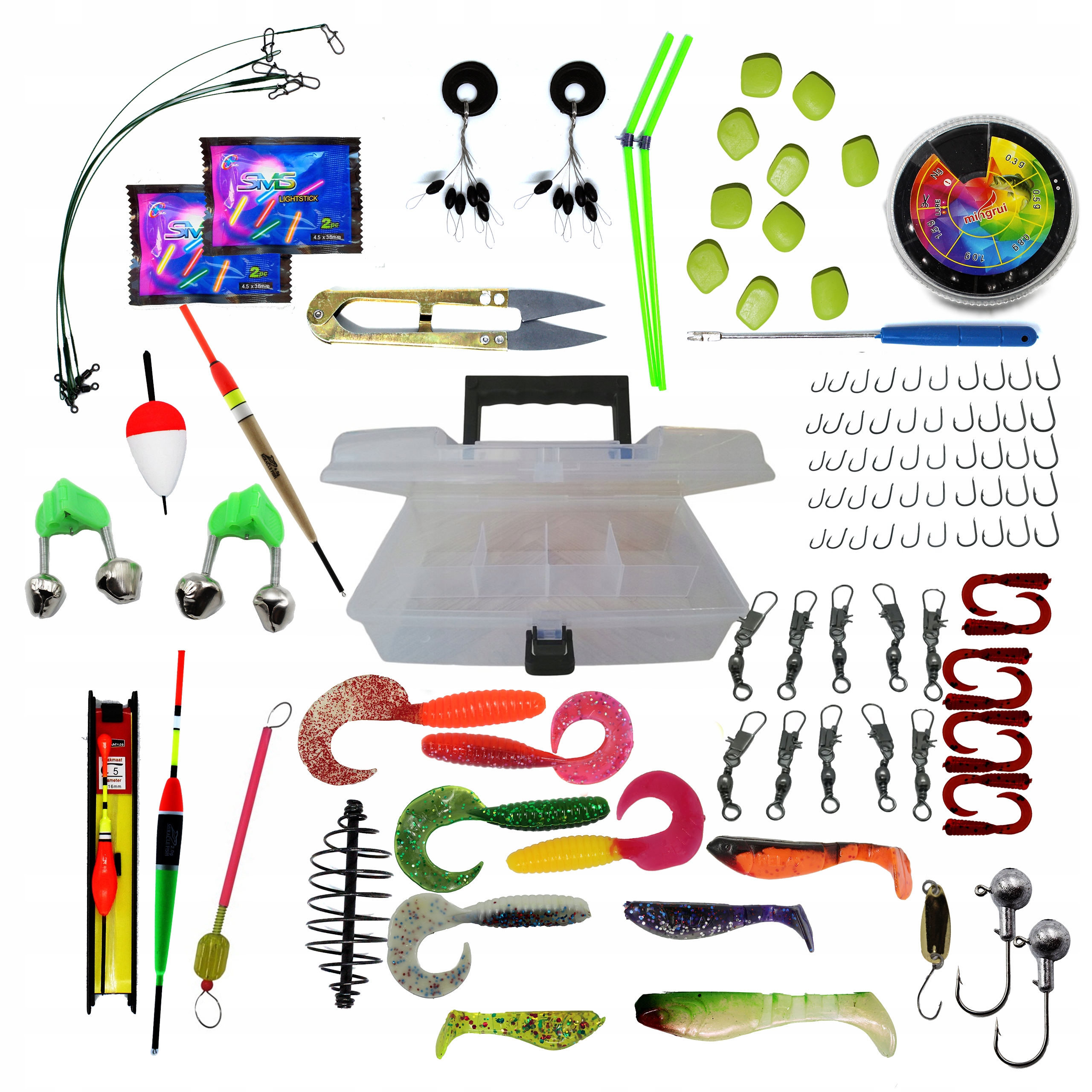 Prezent na święta Skrzynka wędkarska Zestaw 164 akcesoria na każdą okazję