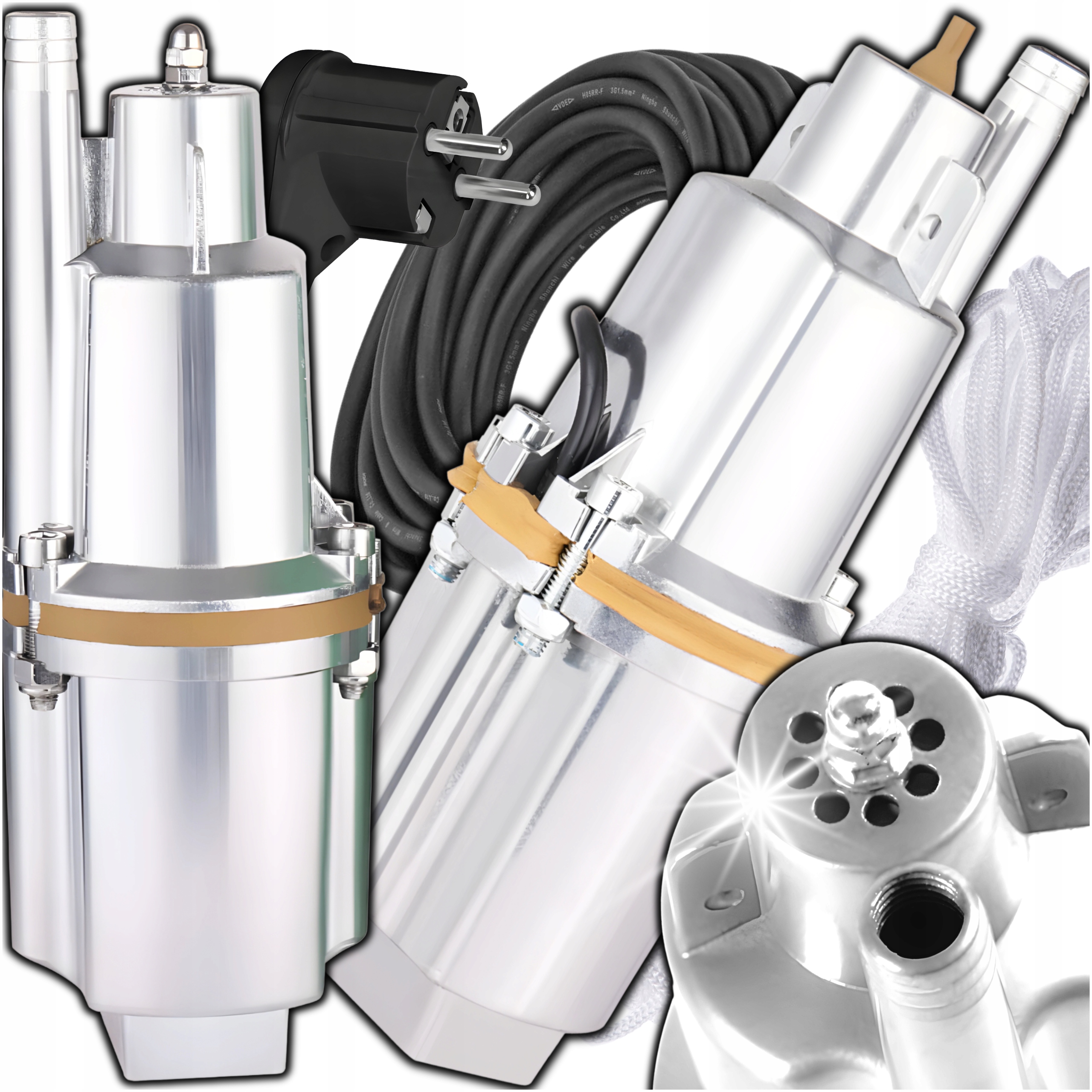 Pompa Do Wody Czystej I Brudnej 1080L/H Zatapialna Ruska Nurek 600W Mocna