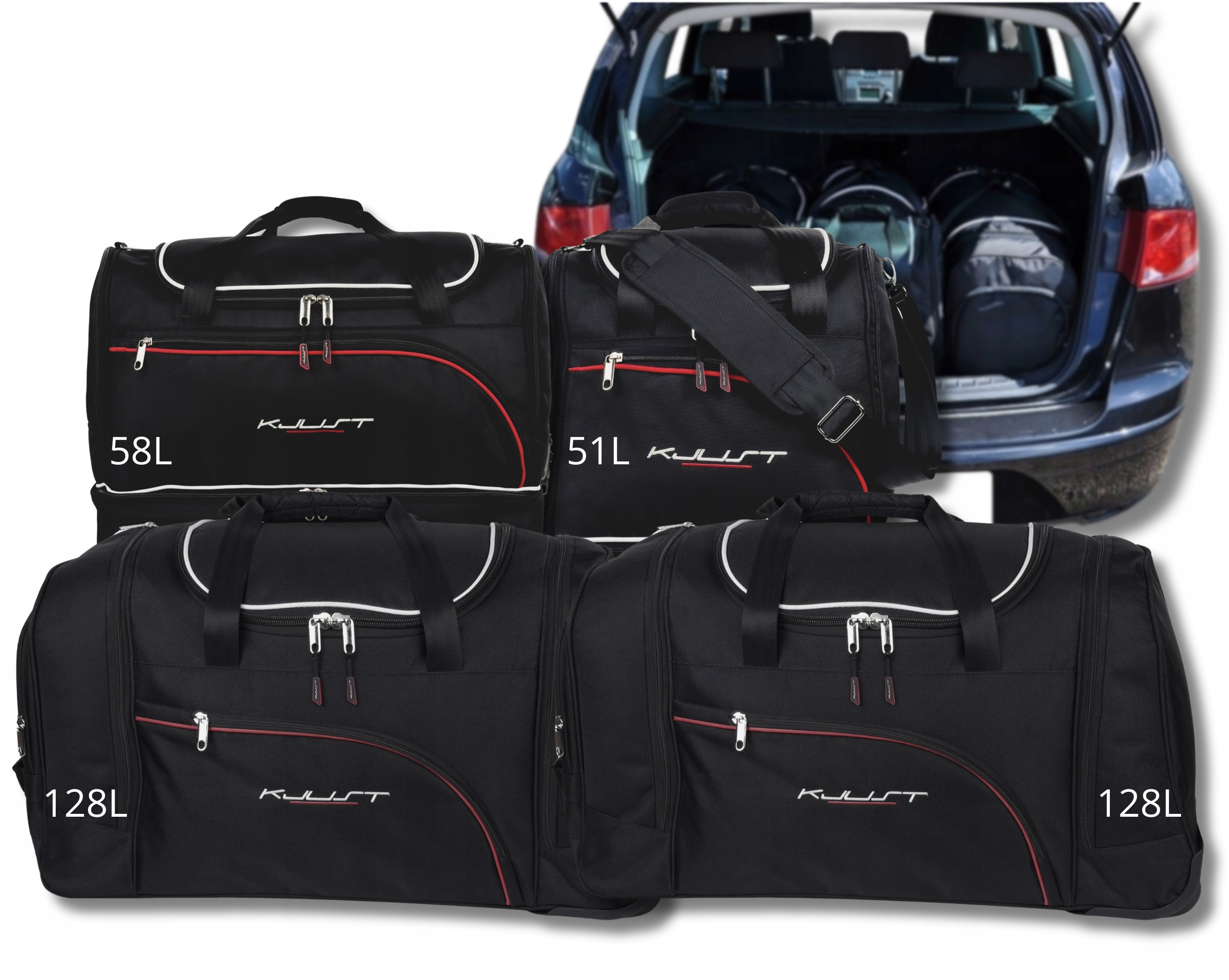Cestovná Taška Do Kufra Seat Altea XL 2004-2015 4 ks