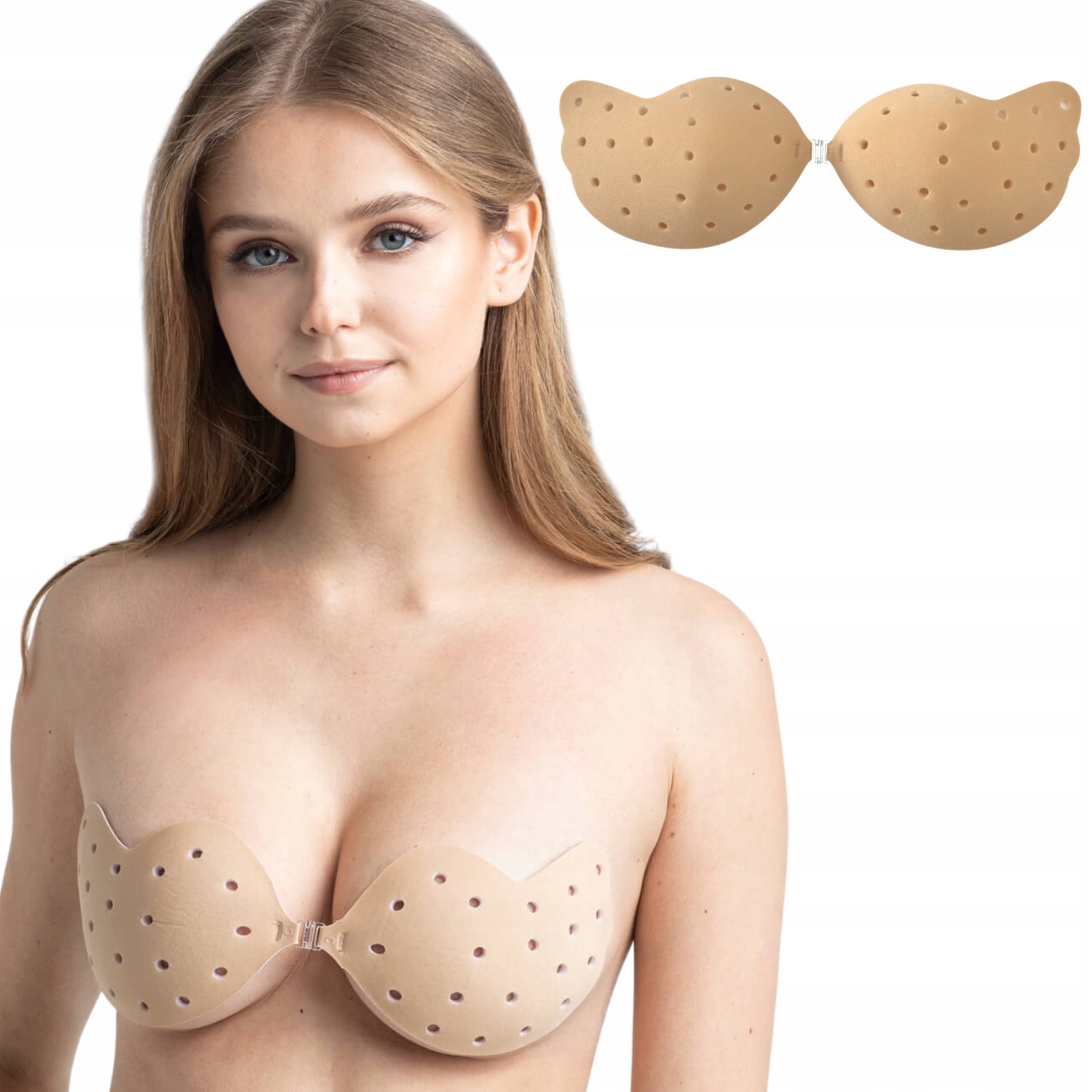 

Biustonosz przyklejany z klipsem bez pleców nude D