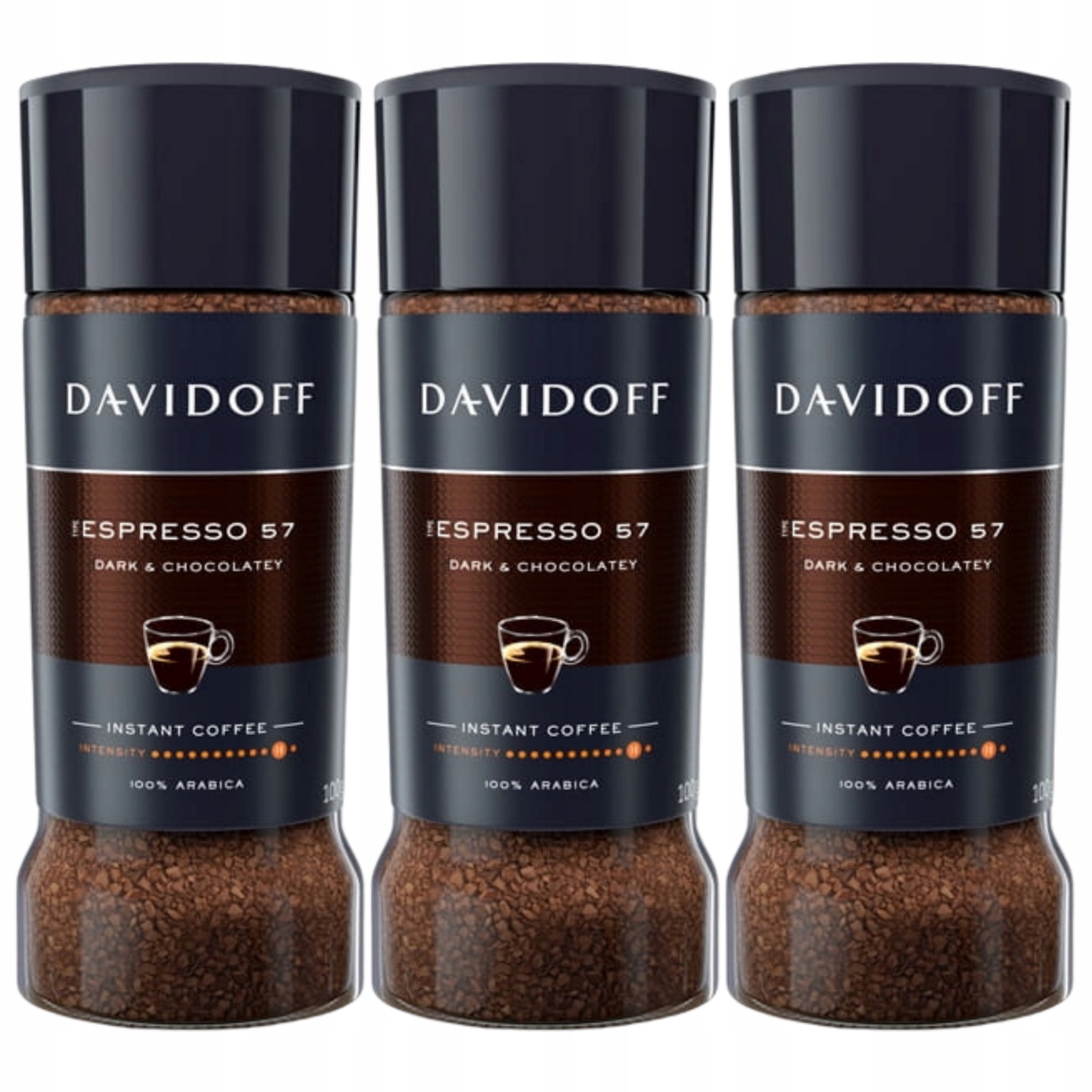 Levně Davidoff Espresso 57 Káva Rozpustná 100 g x 3 Arabika
