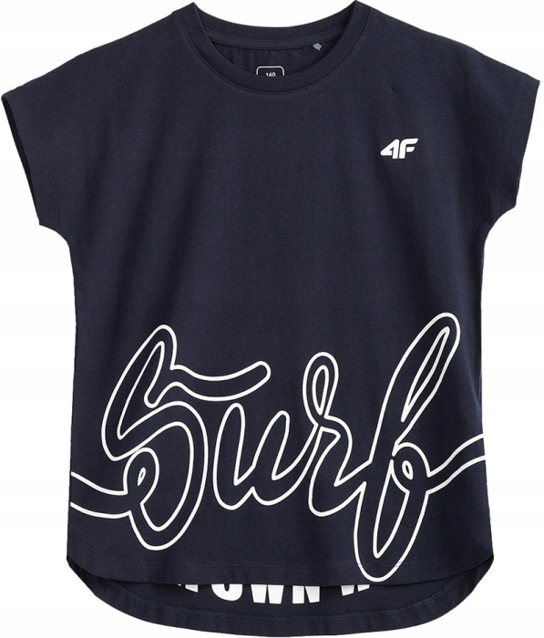 4F T-SHIRT DZIEWCZĘCY KOSZULKA _ JTSD006 _ r. 146