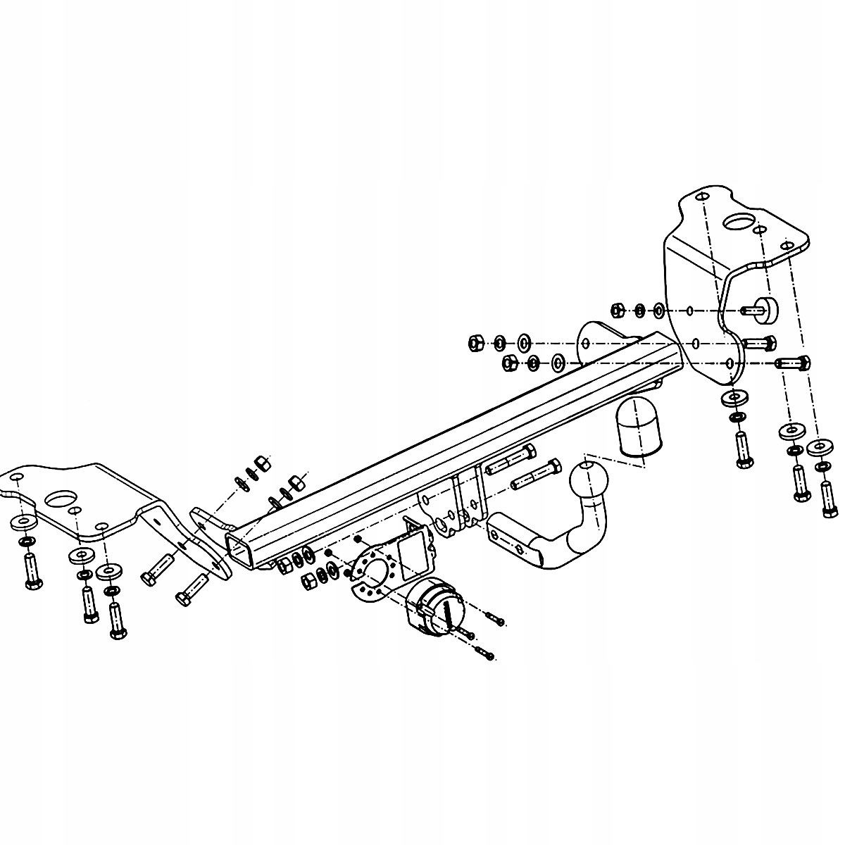 Hak holowniczy Toyota Auris II 2 E180 Hatchback 12-15 MODUŁ WIĄZKA 13 PIN Producent Steinhof