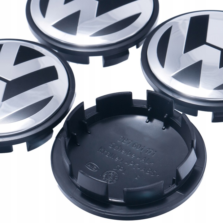 DEKLE DEKIELKI VOLKSWAGEN VW 70 MM komplet 4 szt WYSOKA JAKOŚĆ Kod producenta 7L6601149B