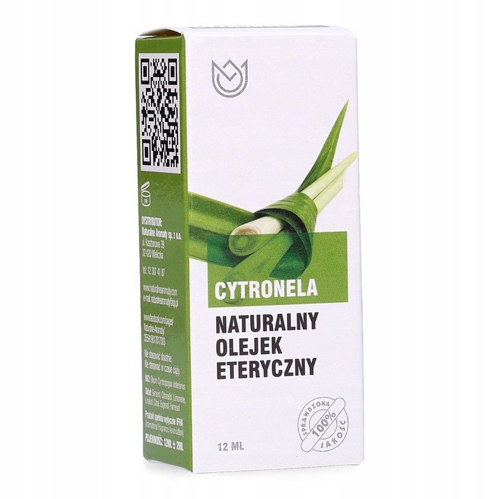 

Naturalny olejek eteryczny 12ml Cytronela Relaks