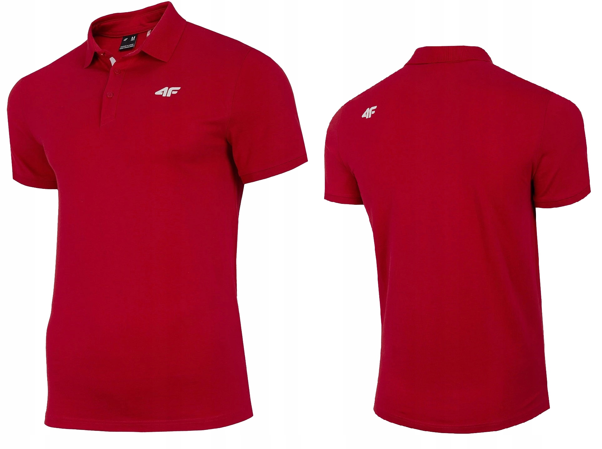 Polo 4F мужская футболка хлопок TSM007 Red L