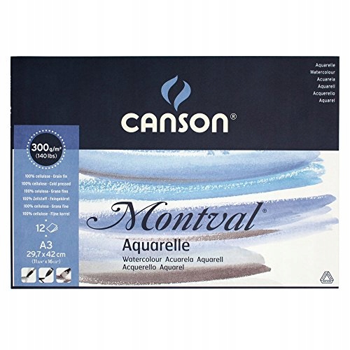 Blok Akwarela Canson Montval A3 300g 12 Pressed