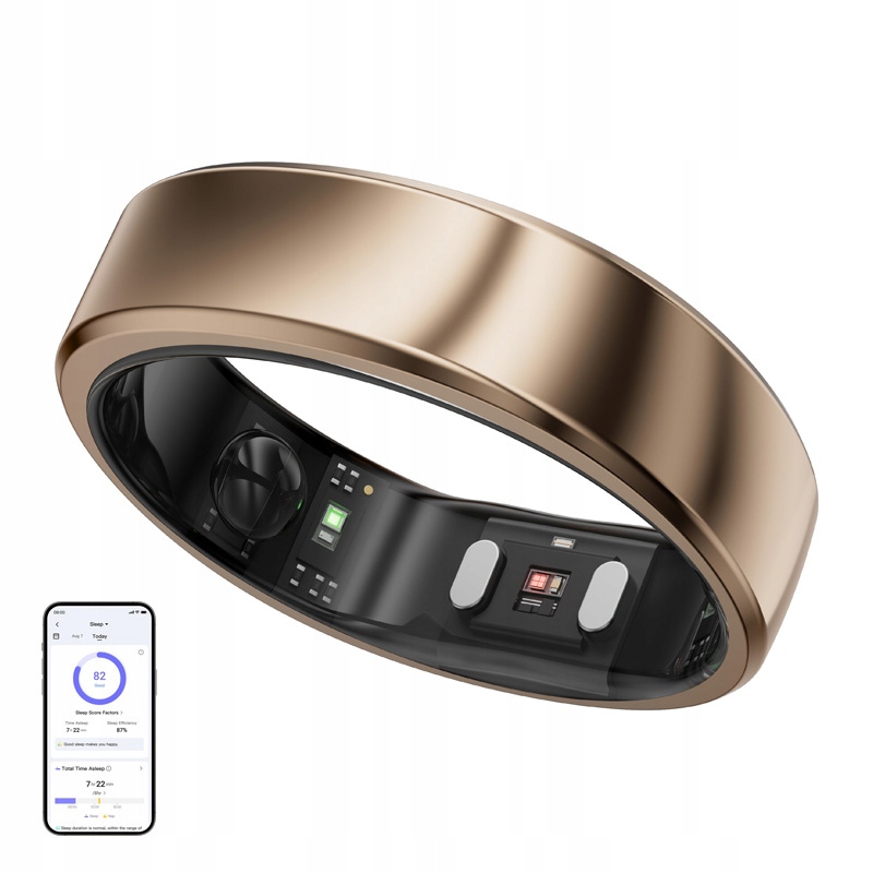 Inteligentní prsten Smartring RingConn Gen 2 Air Velikost 12 Zlatý Sen Pu
