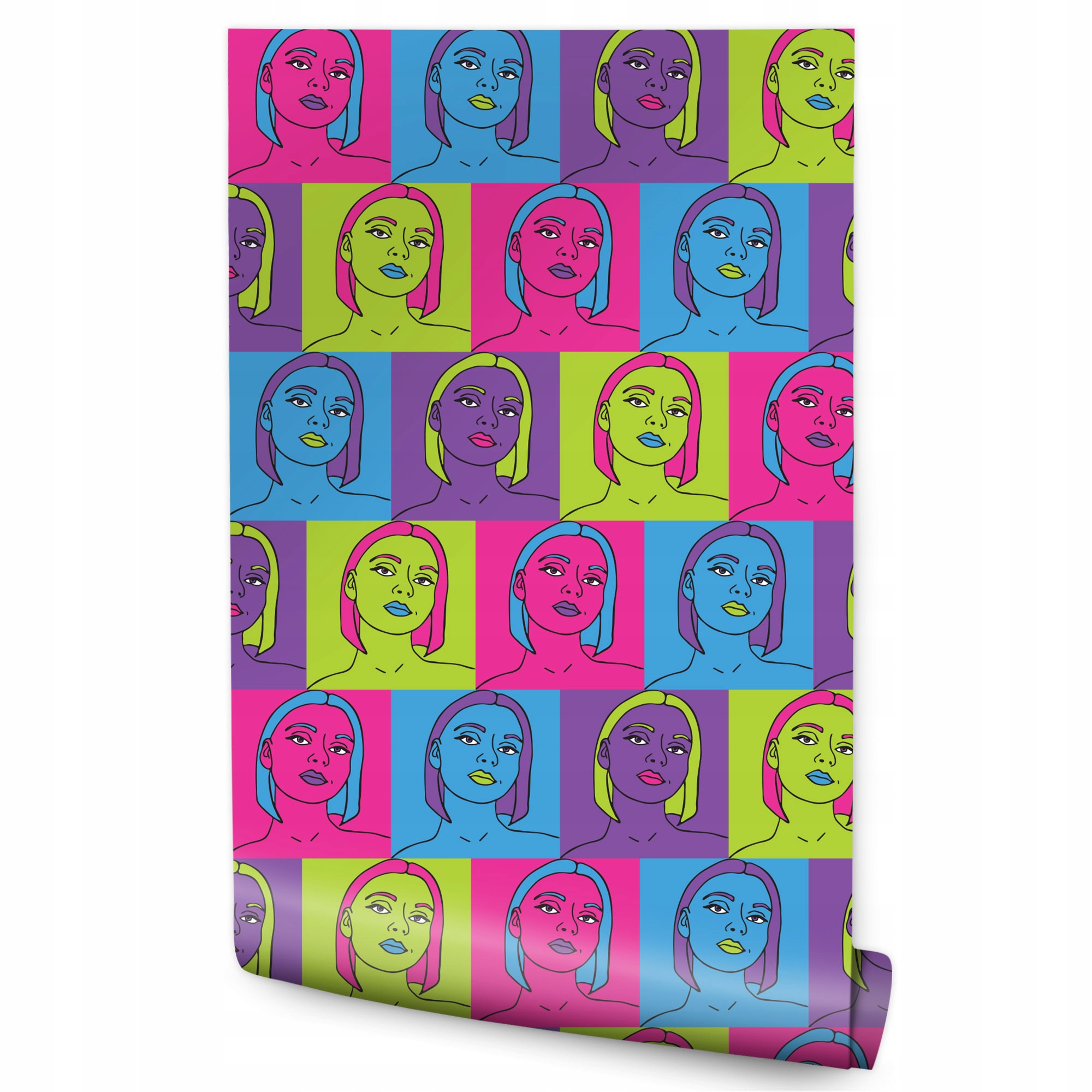

Tapeta młodzieżowa portret dziewczyny pop-art