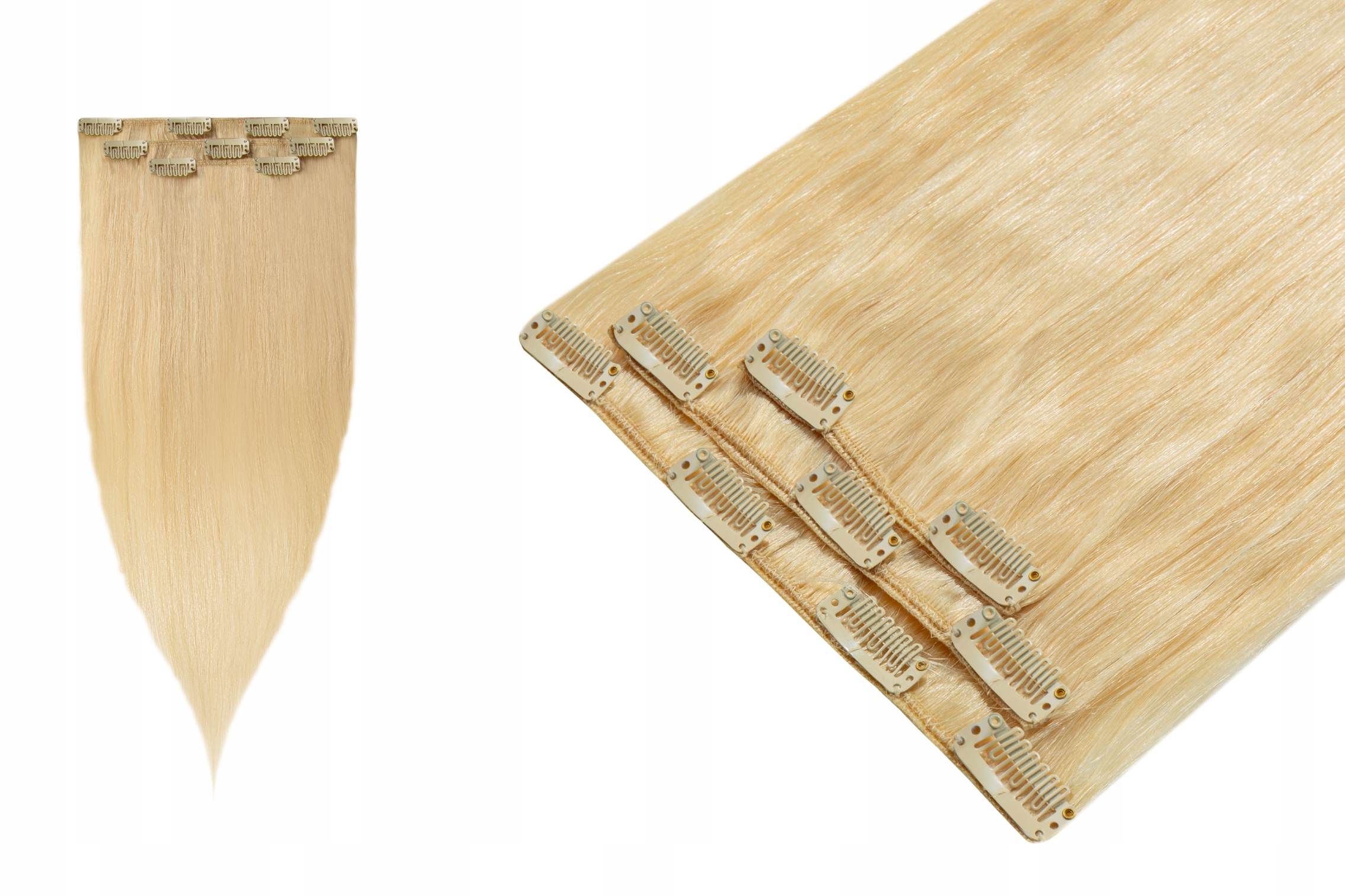 Clip In Příčesek Do Vlasů Přírodní Připínáčky Klipsy 50 cm 3 pásky 60 g BestHair