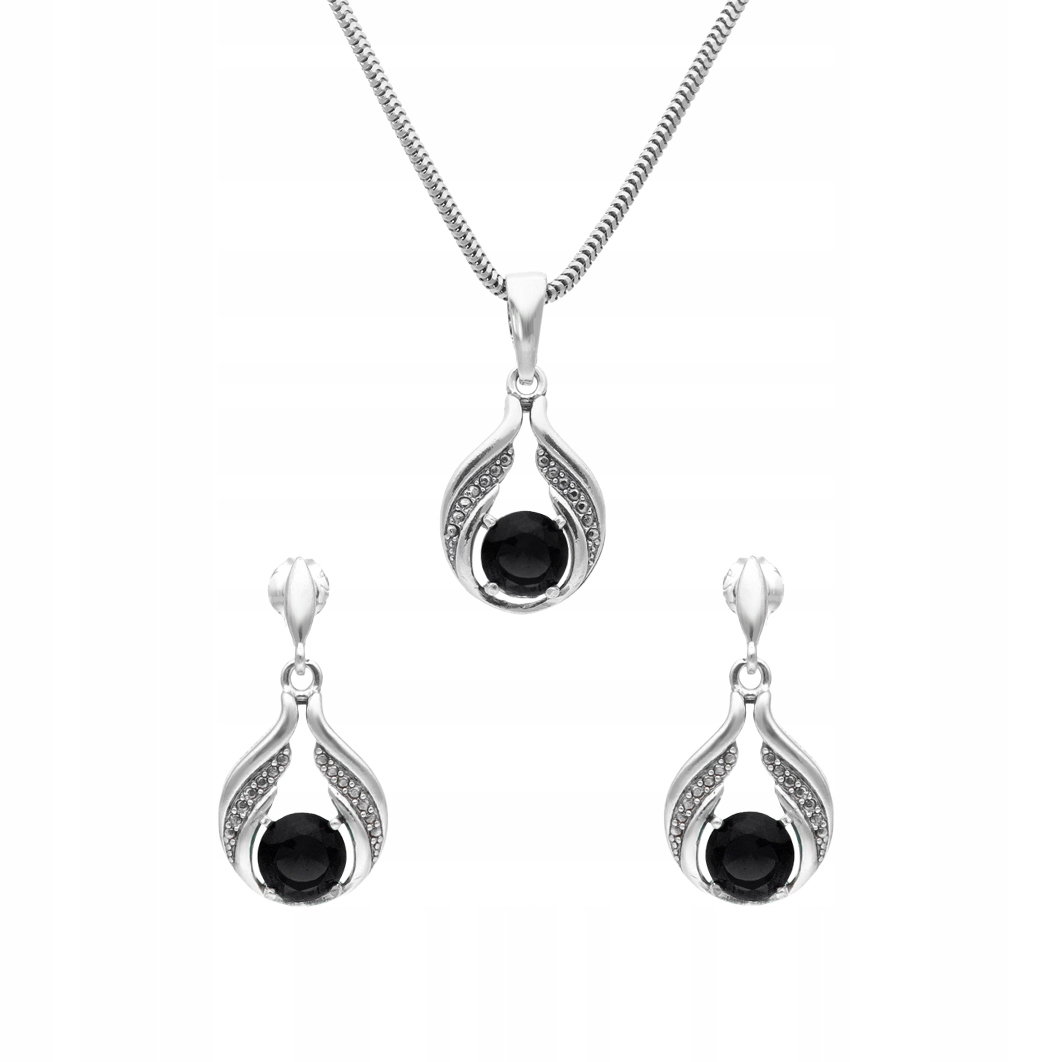 Osazené černými zirkony stříbro