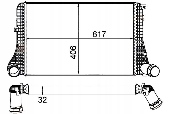 HELLA INTERCOOLER 96493 Producent części Hella
