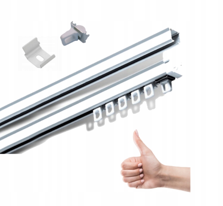 

Karnisz szyna sufitowa aluminiowa Ks 370cm