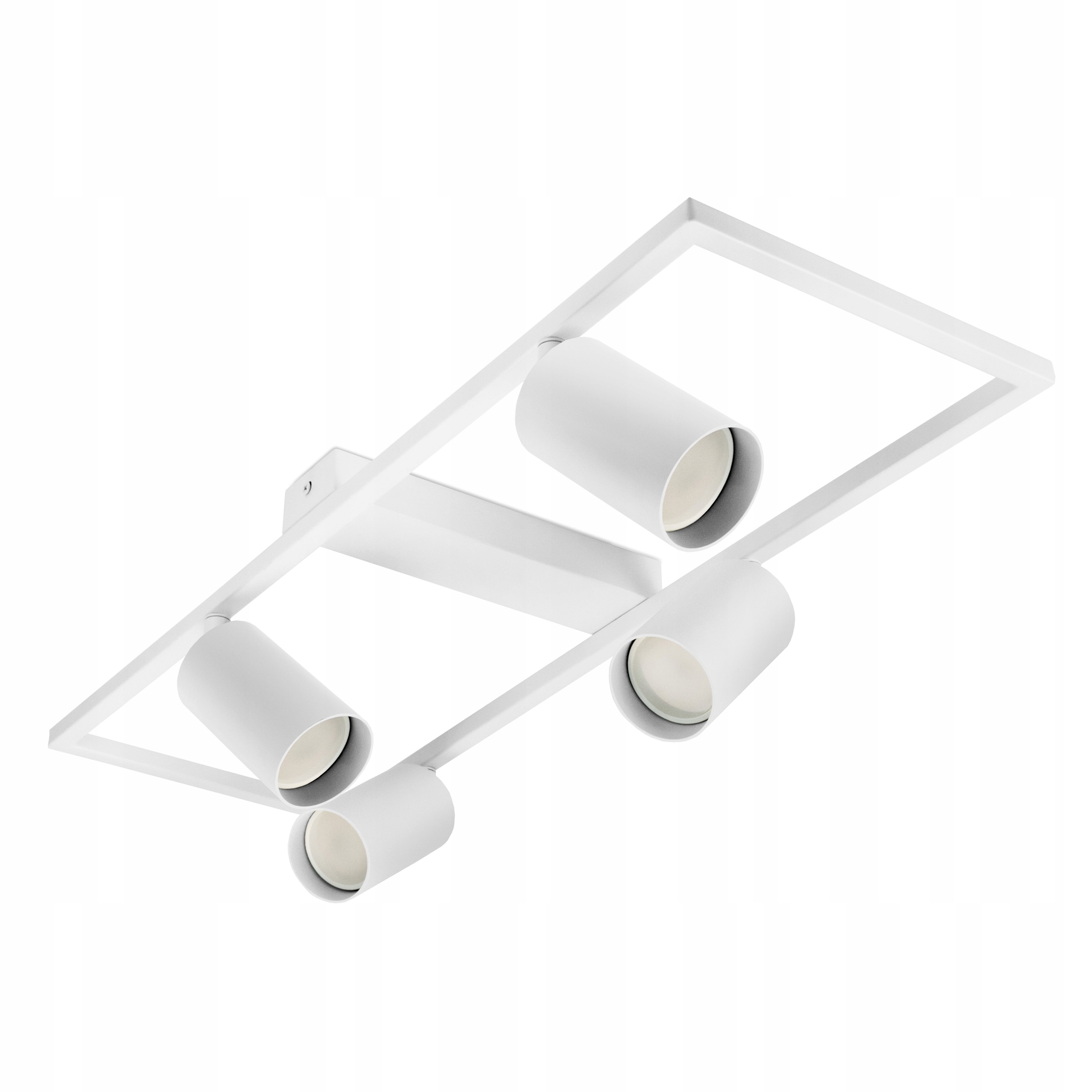 Lampa Sufitowa Natynkowa 4xGU10 LED Spot Biała Ruchoma Reflektor Ramka