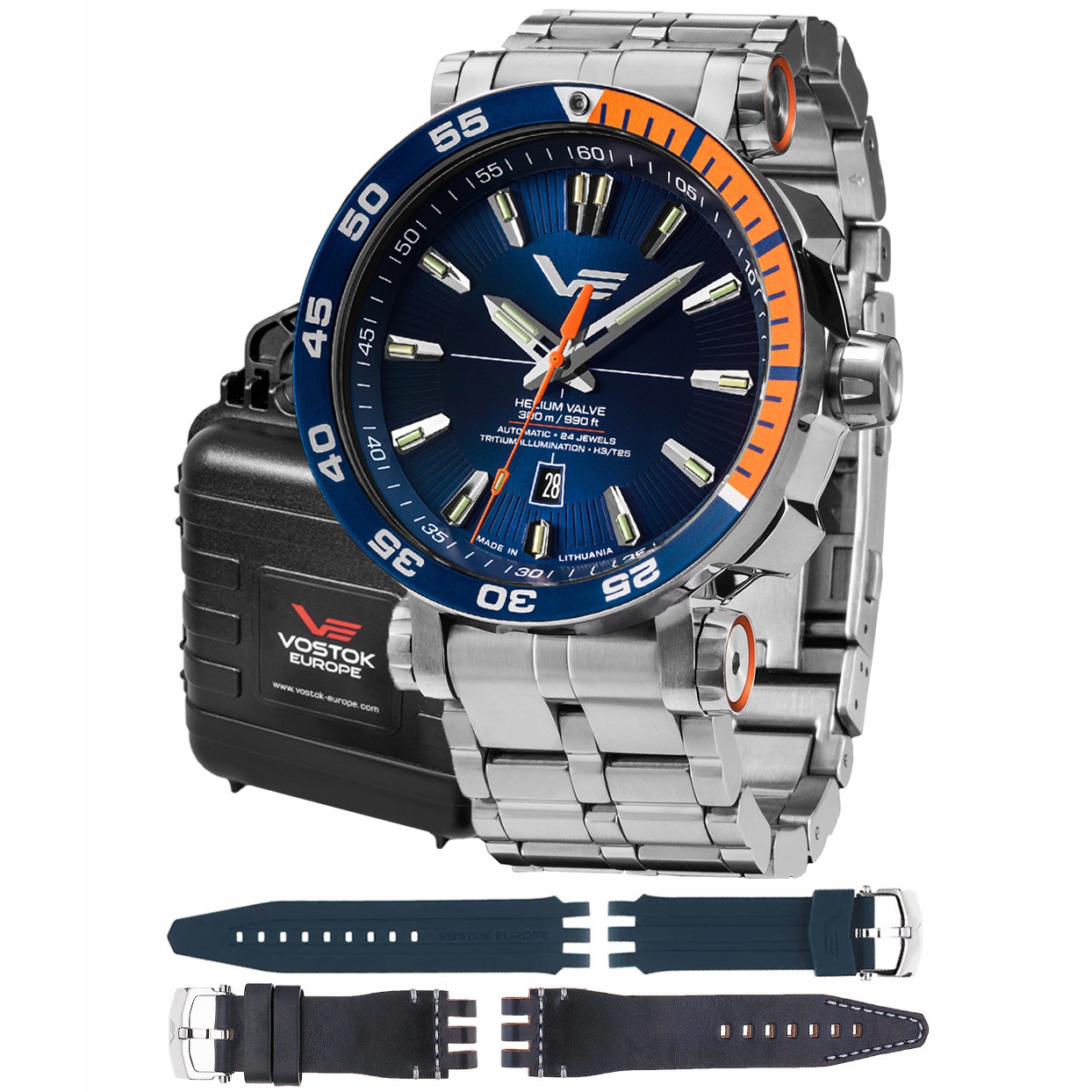 Pánské Hodinky Vostok Europe NH35A-575A715B stříbrný náramek