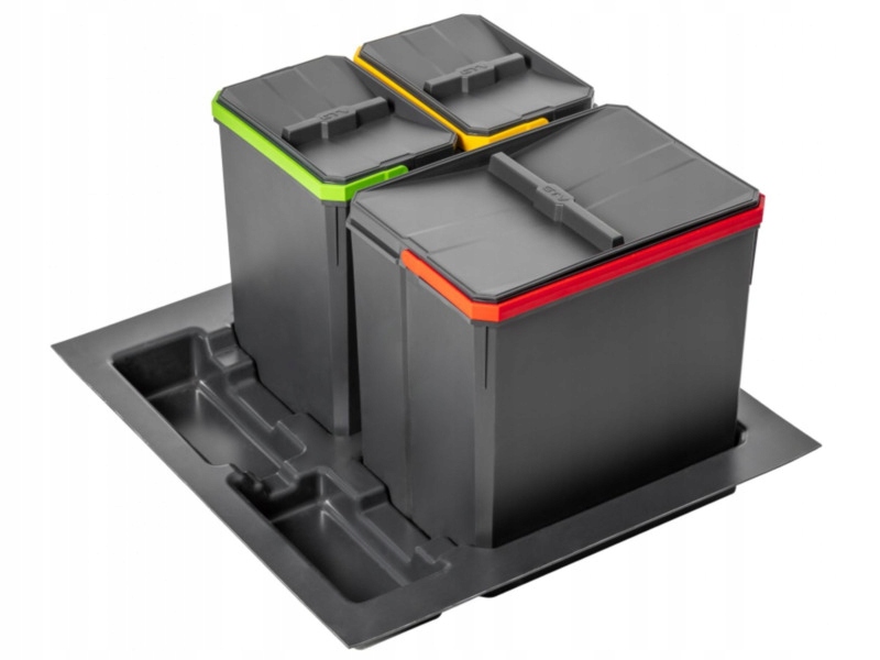 Sortownik Gtv do szuflady blum 60cm Potrójny (1x15L 2X7L)