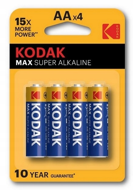 4x BATERIA alkaliczna BATERIE Kodak MAX LR06 AA