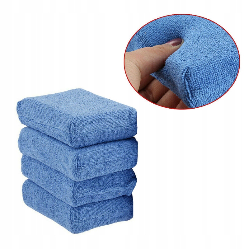 4 шт. синий микрофибры аппликатор колодки с