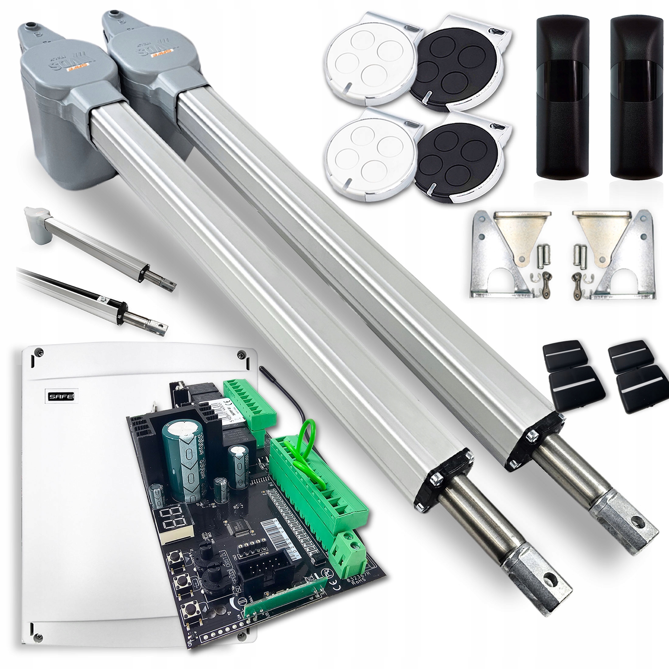 Pohon Pro Dvoukřídlou Bránu 7m Automat křídlové brány Safe 4xPILOT