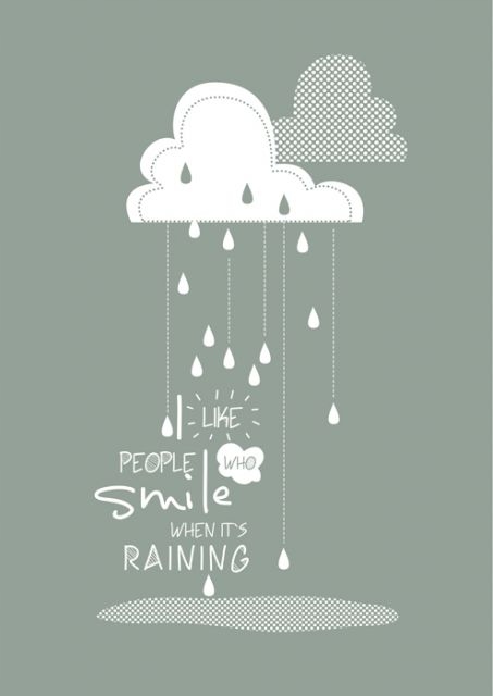 

Raining - plakat 40x50 cm