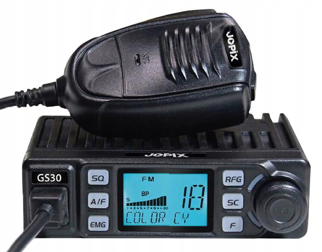 Cb Radio Jopix GS-30 Am/fm 12/24V Asq RF-Gain LCD