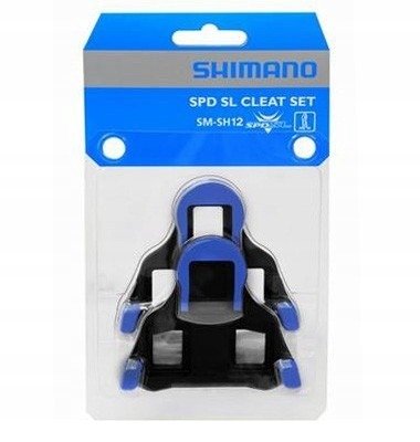 BLOKI DO PEDAŁÓW SZOSOWYCH SHIMANO SM-SH12 niebieskie Marka Shimano