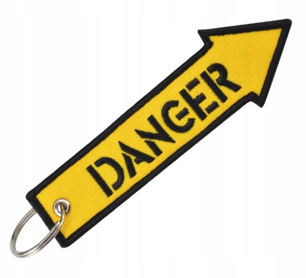 

Brelok Danger auto motor dom zawieszka do kluczy