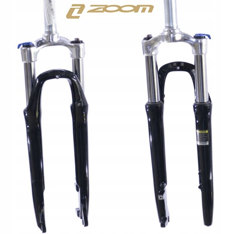 Amortyzator 28"/700C Disc rura gwint. 1-1/8" z Blokadą Zoom 187D Hlo -Blk