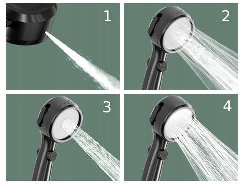 SŁUCHAWKA PRYSZNICOWA WYŚWIETLACZ TEMPERATURY LED Linia Wysoko ciśnieniowa